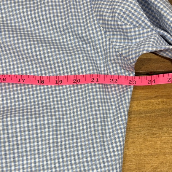 Jos. A. Bank Light Blue Gingham Men's Shirt - Picture 4 of 6